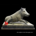 marble bear sculpture